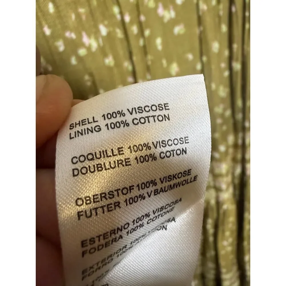 NWOT Free People Rare Feelings Tiered Printed Maxi Dress Women's Sz. XS